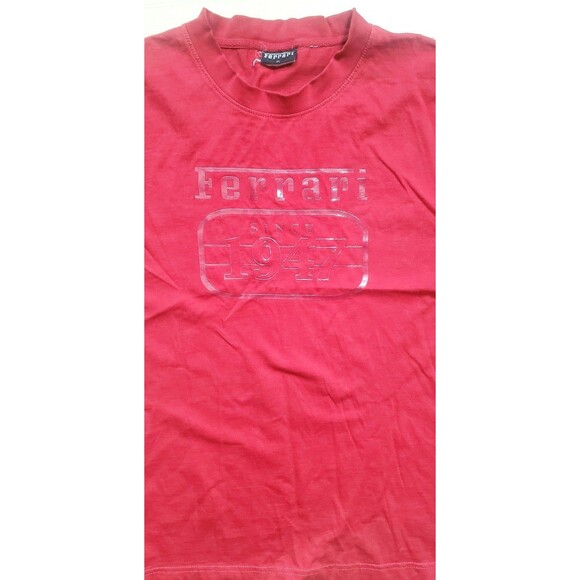 Official Ferrari Since 1947 Tee Shirt Mens Size XL Red - Picture 3 of 7